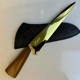 GOLD Handgefertigtes Messer, spanisches Knotenmodell – 24 Karat vergoldet